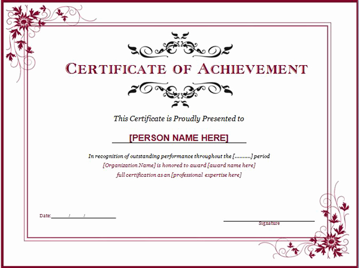 Award Certificate Template Word Awesome 15 Training Certificate Templates Free Download Designyep