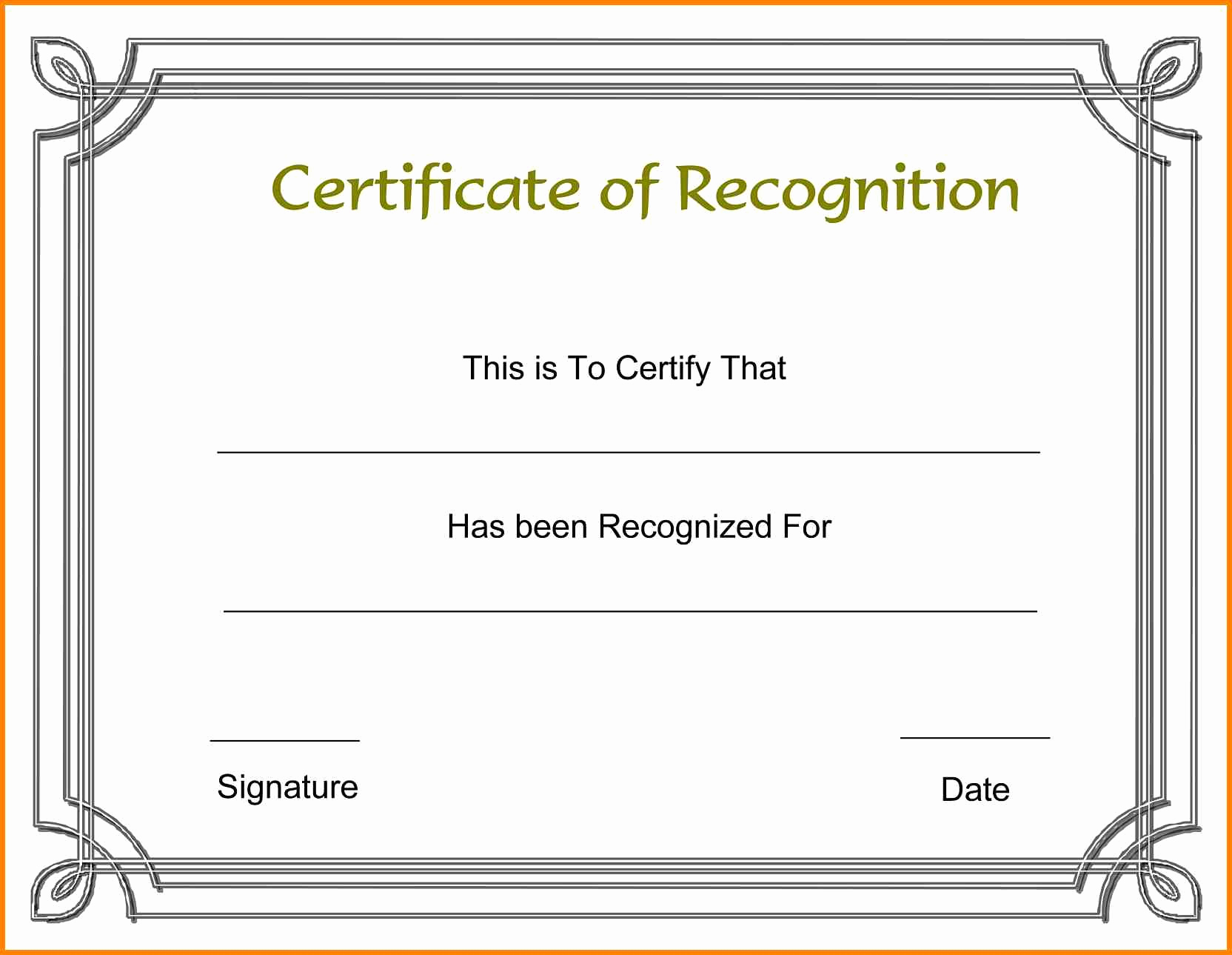 Award Certificate Template Word New Award Template