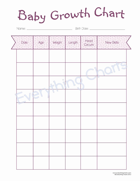 Baby Growth Chart Boys Luxury Baby Growth Chart Pdf File Printable