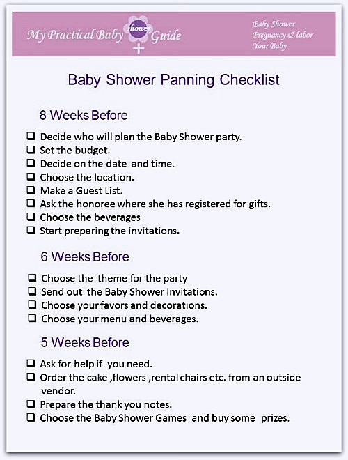 Baby Shower Planning Checklist Lovely Make A Perfect Plan to Hosting Baby Shower