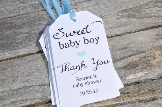 Baby Shower Thank You Tags Inspirational Boy Baby Shower Favor Tags Sweet Baby Boy Baby Shower