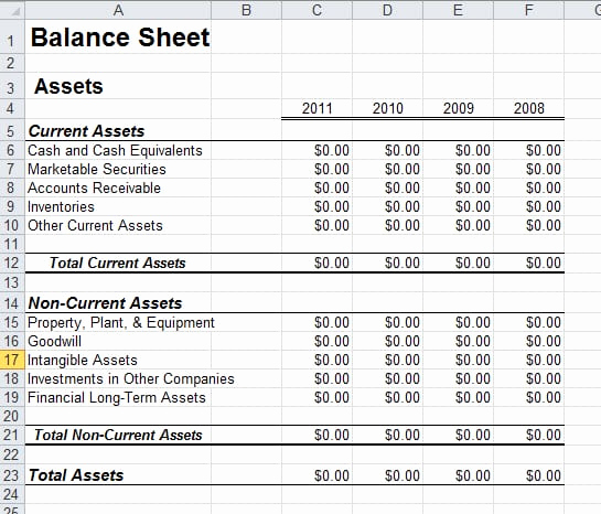 Balance Sheet Example Excel Lovely 6 Free Balance Sheet Templates Excel Pdf formats