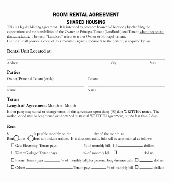 Basic Lease Agreement Template Unique Rental Agreement Templates – 15 Free Word Pdf Documents