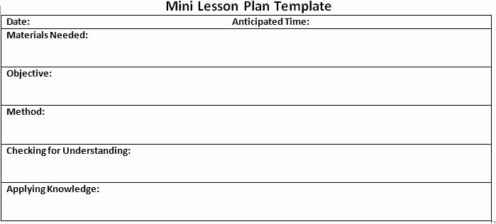 Basic Lesson Plan Template Luxury Basic Lesson Plan Template Sample Simple Lesson Plan