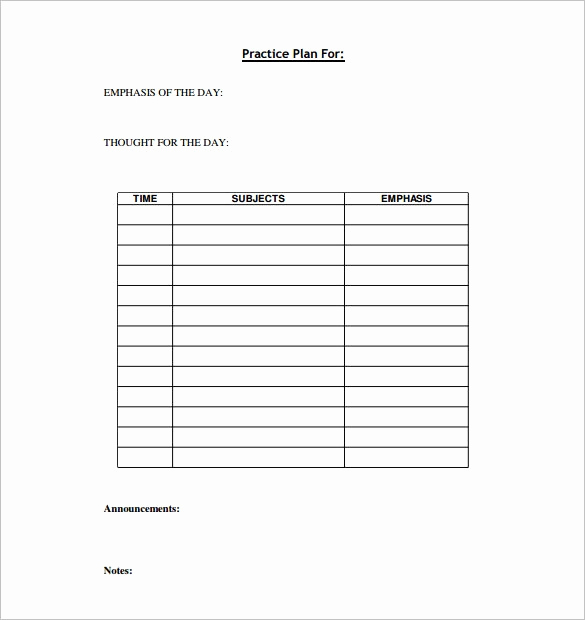 Basketball Practice Plan Template Awesome Basketball Practice Plan Template 3 Free Word Pdf