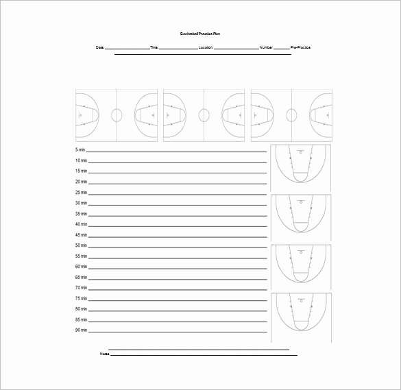 Basketball Practice Plan Template Awesome Basketball Practice Plan Template 3 Free Word Pdf