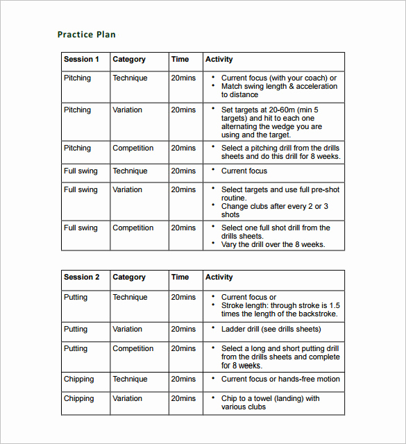 Basketball Practice Plans Template Unique 13 Practice Schedule Templates Word Excel Pdf