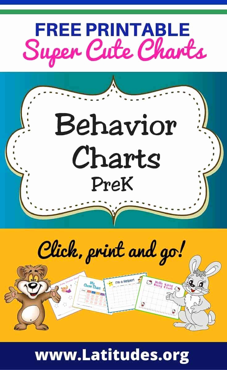 Behavior Charts for Teachers Fresh Free Printable Behavior Charts for Teachers &amp; Students