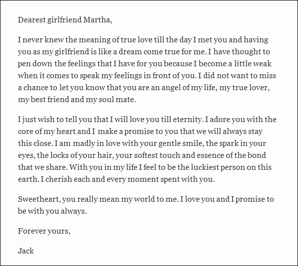 Best Love Letter to Girlfriend Fresh 10 Love Letters for Girlfriend Word
