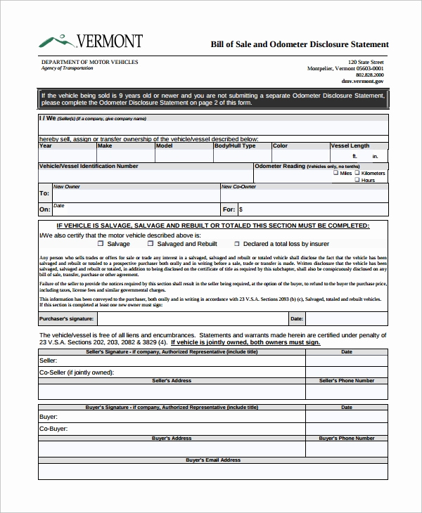 Bill Of Sale for Motorcycle New 8 Motorcycle Bill Of Sale Templates