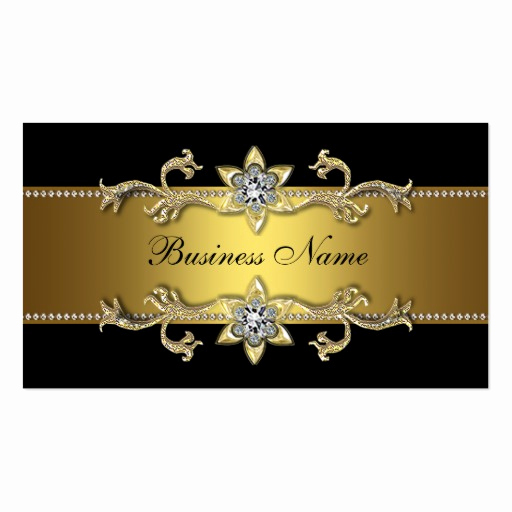 elegant black gold business card