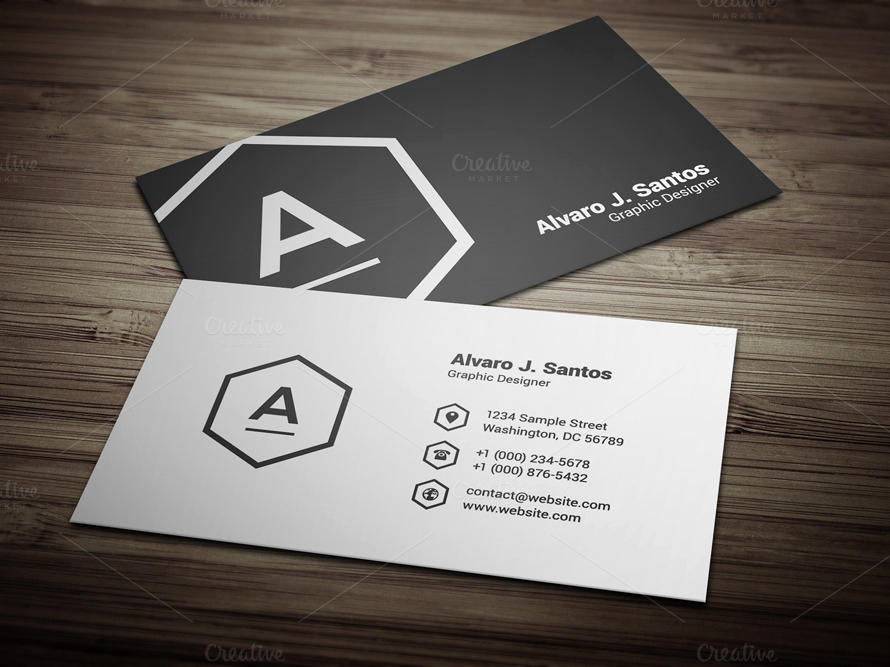 Black and White Business Cards Inspirational Black &amp; White Business Card Business Card Templates On