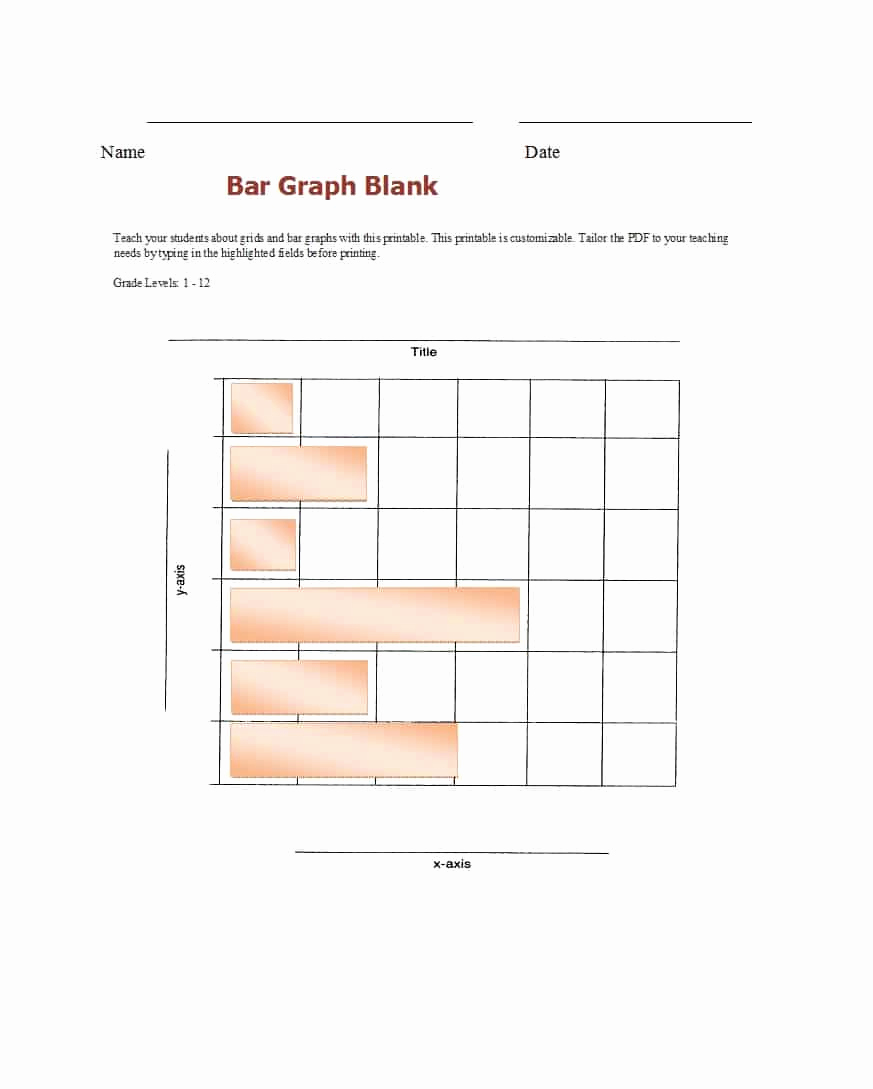 Blank Bar Graph Template Awesome 41 Blank Bar Graph Templates [bar Graph Worksheets]