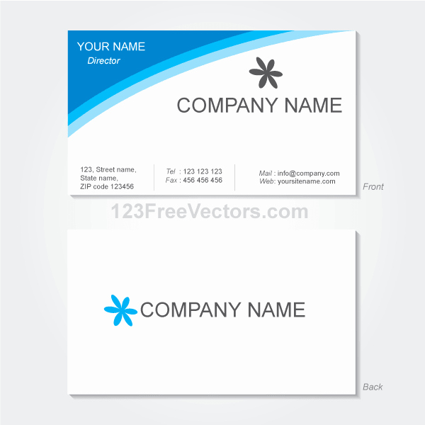 Blank Business Card Template Psd Inspirational Free Vector Visiting Card Design Template Psd Files