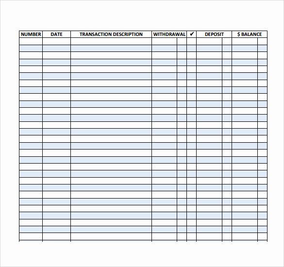 Blank Business Check Template Inspirational Check Register 9 Download Free Documents In Pdf