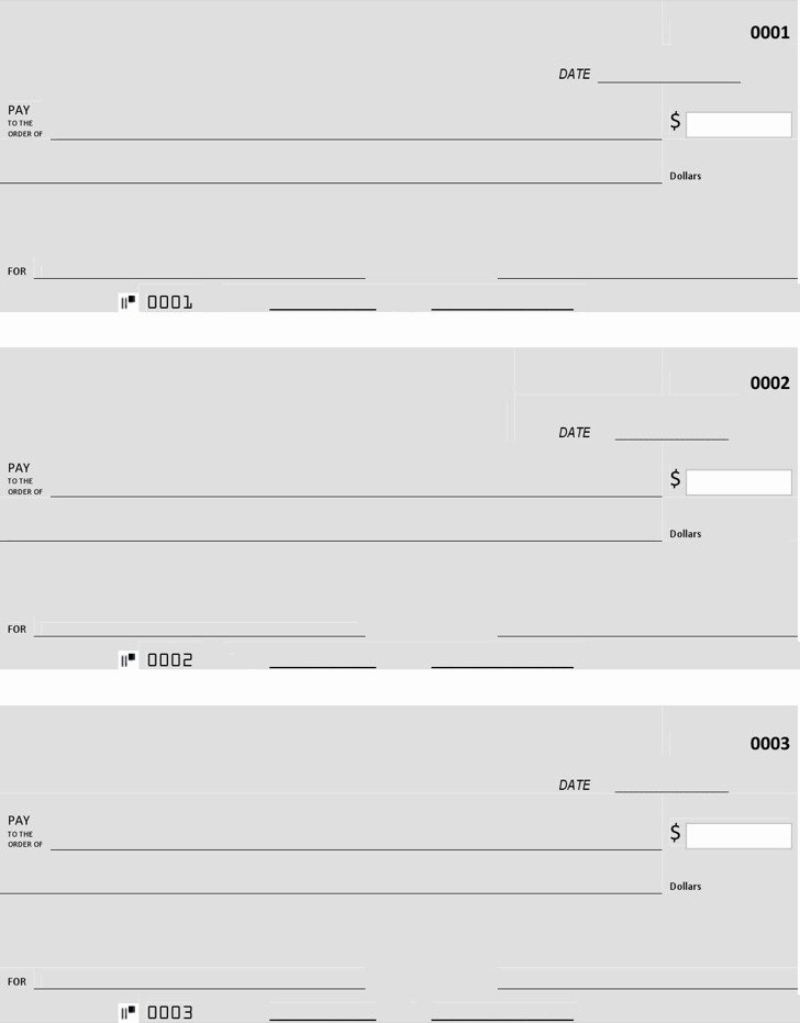 Blank Check Template Pdf Inspirational 27 Blank Check Template Free Download