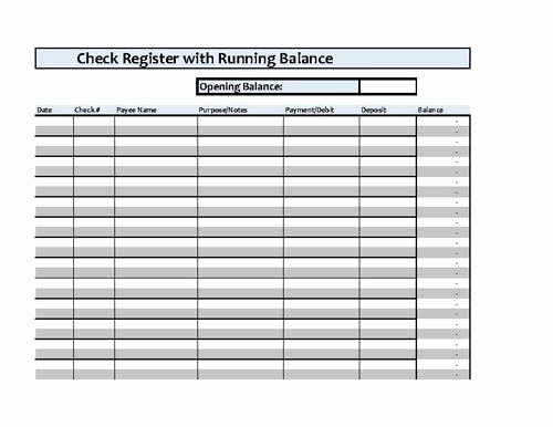 Blank Check Template Pdf New Checkbook Register Spreadsheet Microsoft Excel