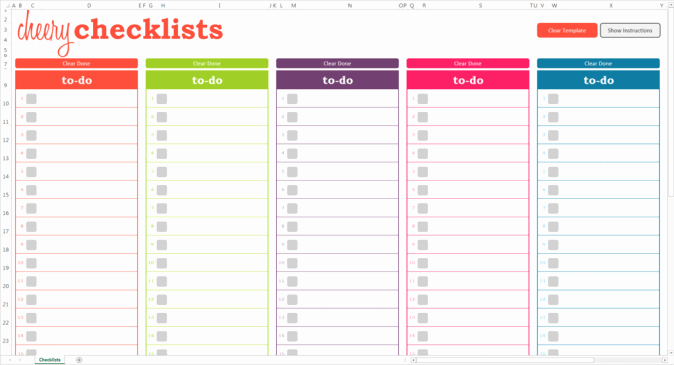 Blank Check Templates for Excel Awesome 13 Checklist Templates Word Excel Pdf formats
