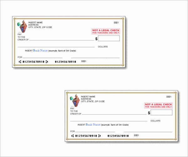 Blank Check Templates for Excel Inspirational 43 Cheque Templates Free Word Excel Psd Pdf formats
