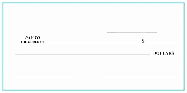 Blank Check Templates for Excel New Blank Check Template for Excel