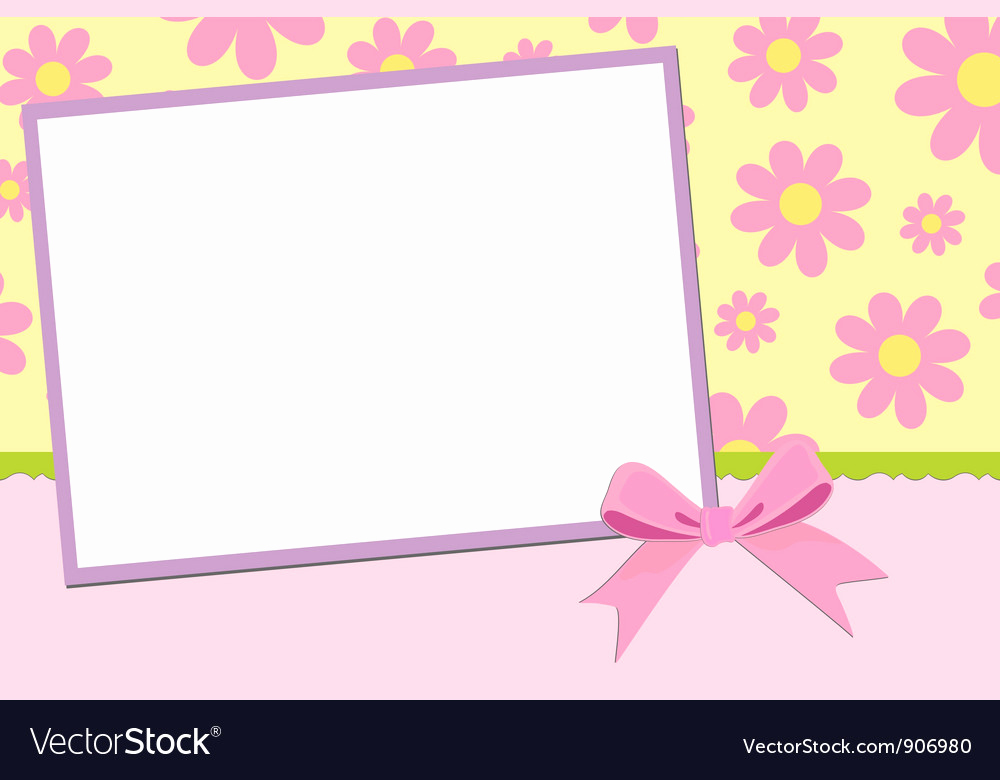 Blank Greeting Card Template Unique Blank Template for Greetings Card Royalty Free Vector Image