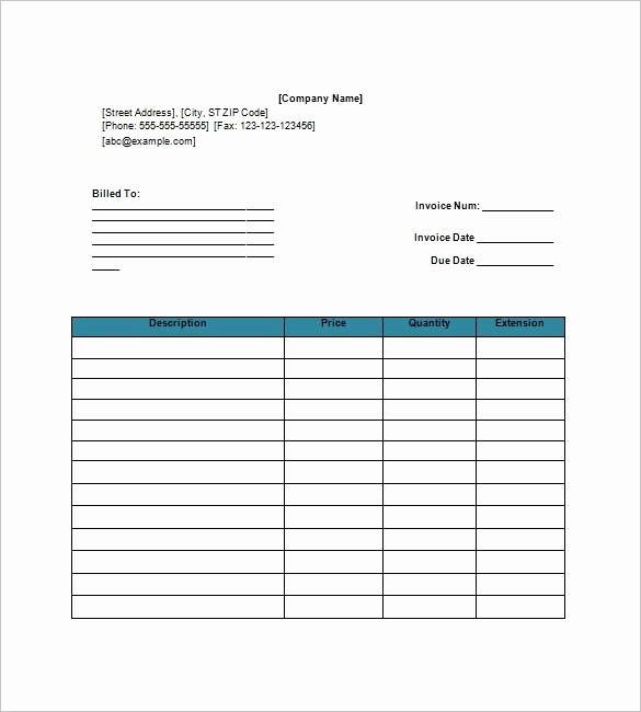Blank Invoice Template Google Docs Awesome Blank Invoice Template Google Docs the Biggest Ah