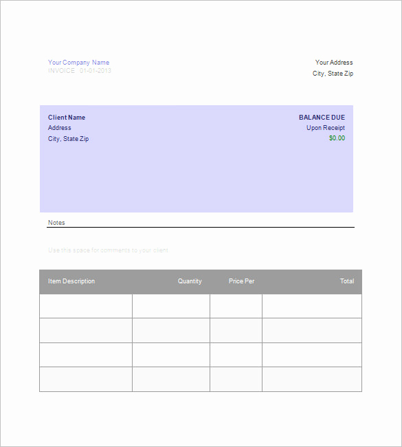 Blank Invoice Template Google Docs Lovely Google Invoice Template 25 Free Word Excel Pdf format