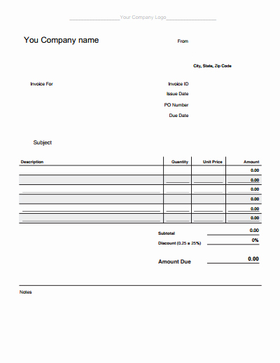 Blank Invoice Template Pdf Inspirational Blank Invoice Template Download Create Edit Fill and