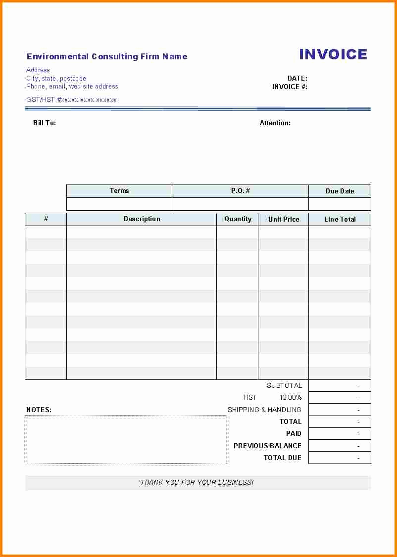 Blank Invoice Template Pdf Luxury 5 Shipping Bill format Pdf