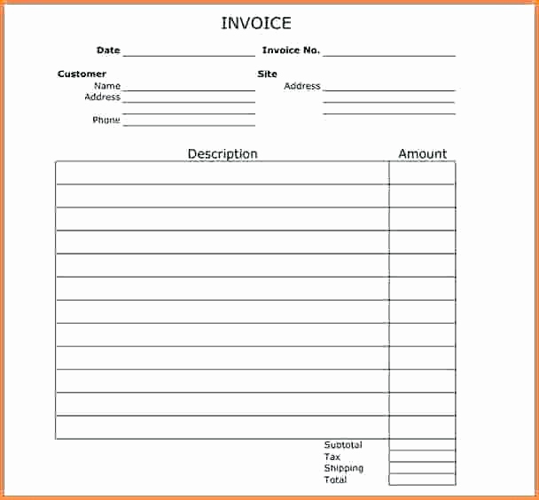 Blank Invoice Template Pdf New 11 Template for Invoice