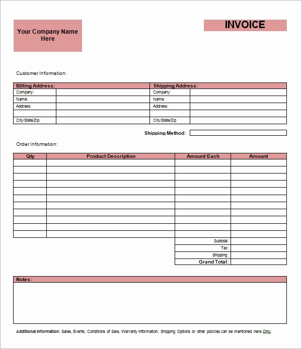 Blank Invoice Template Pdf New 54 Blank Invoice Template Word Google Docs Google Sheets