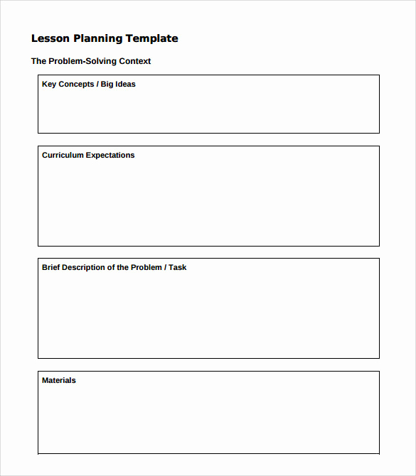 Blank Lesson Plan Template Pdf New Sample Lesson Plan 6 Documents In Pdf Word