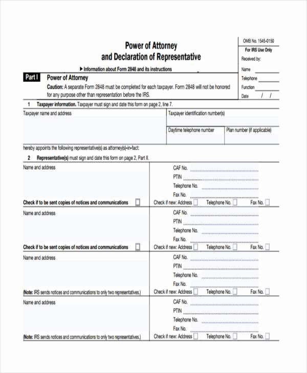 Blank Power Of attorney form Beautiful 24 Printable Power Of attorney forms