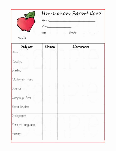 Blank Report Card Template Lovely 5 Reasons Homeschoolers Should Use Report Cards Printable