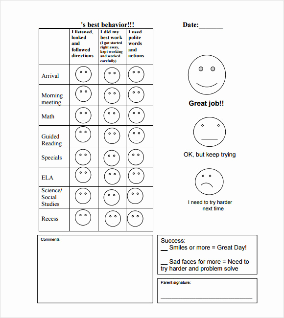 Blank Report Card Template New 7 Report Card Template Free Samples Examples formats
