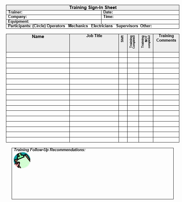 Blank Sign In Sheet Luxury 10 Free Sample Army Training Sign In Sheet Templates