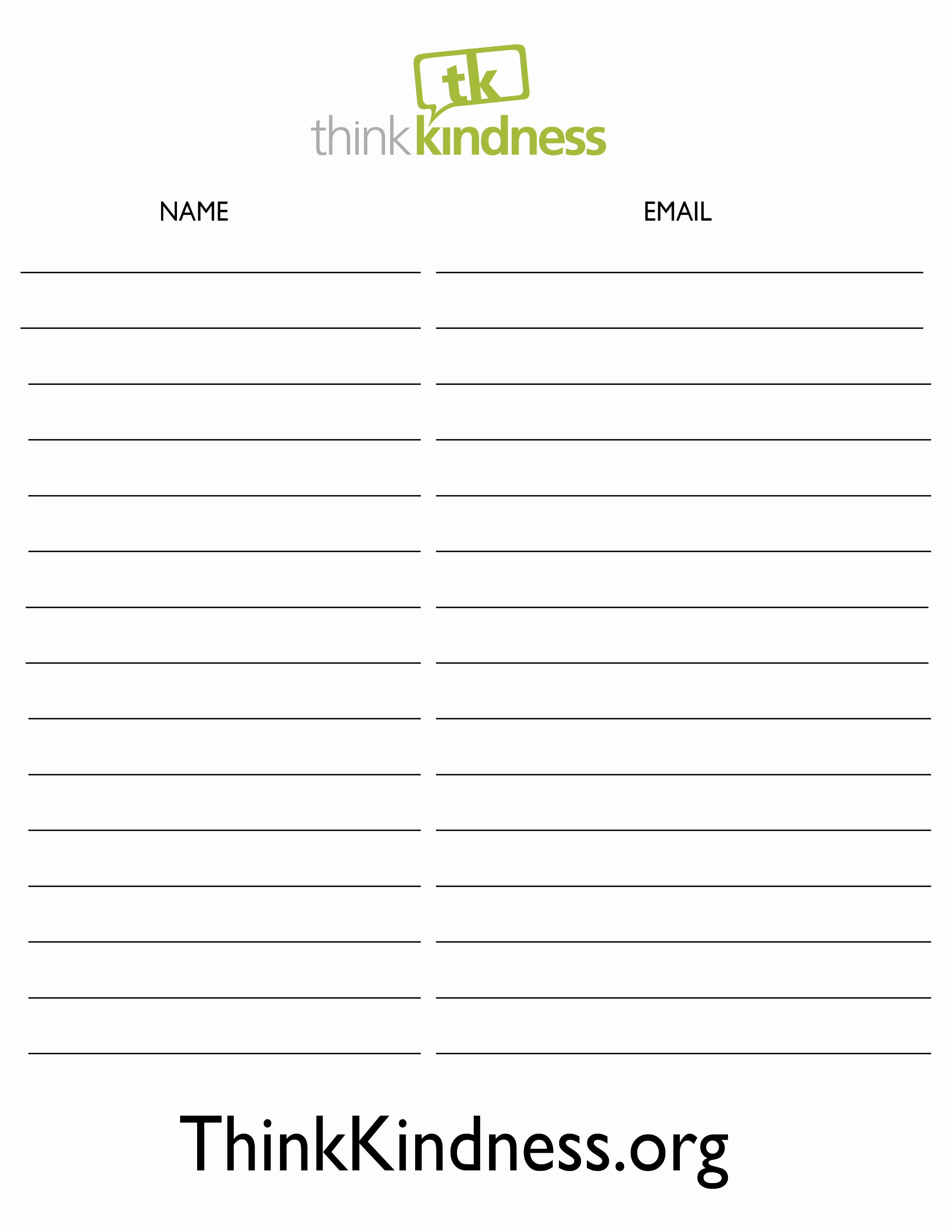 Blank Sign Up Sheet Inspirational Email Opt In Sign Up Sheet Google Search