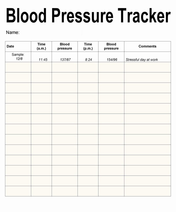Blood Pressure Charts Pdf Unique Blood Pressure Chart