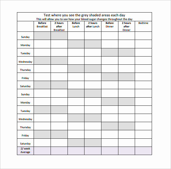 Blood Sugar Log Sheet Pdf Inspirational Sample Blood Glucose Chart 9 Free Documents In Pdf