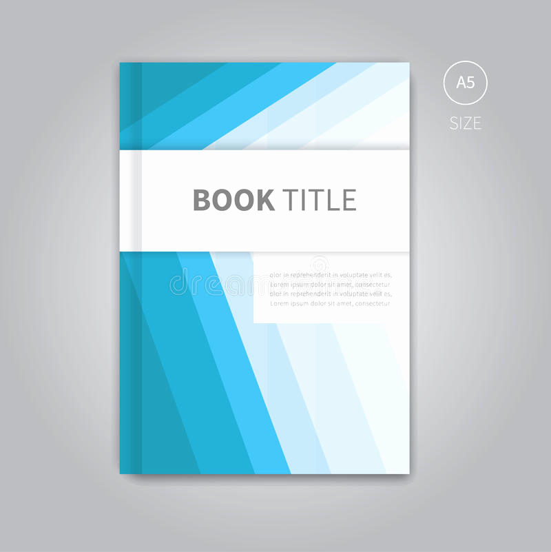 Book Cover Design Template Luxury Vector Book Cover Template Design Stock Vector