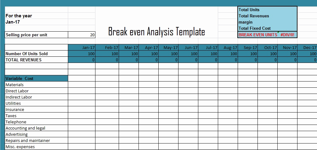Break even Analysis Excel Template Luxury Get Break even Analysis Excel Template Xls Excel Xls