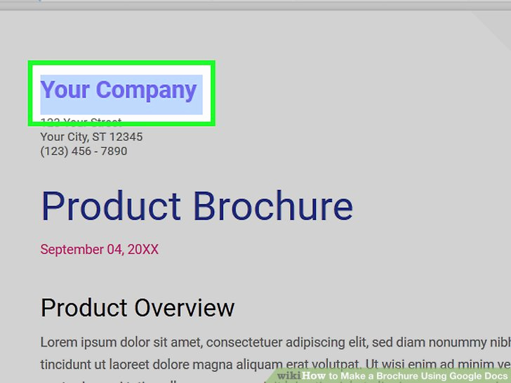 Brochure On Google Docs Inspirational How to Make A Brochure Using Google Docs with