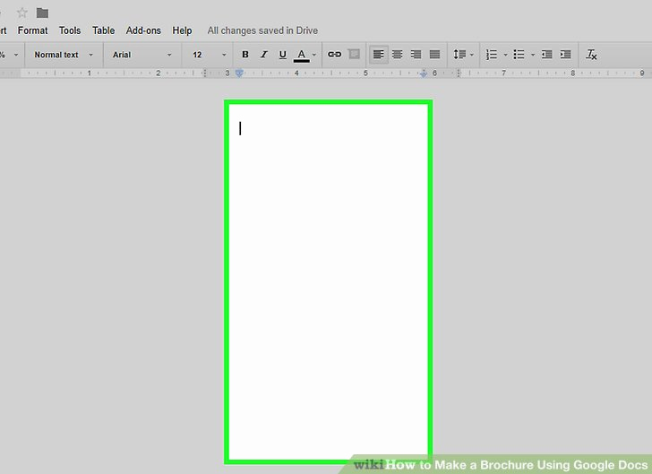 Brochure Templates for Google Docs Awesome How to Make A Brochure Using Google Docs Wikihow