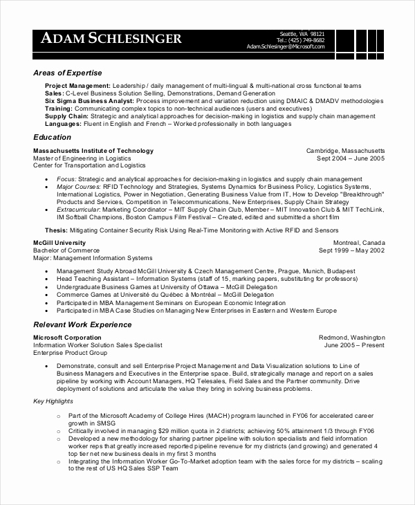 Business Analyst Resume Examples Awesome 8 Business Analyst Resumes Free Sample Example format