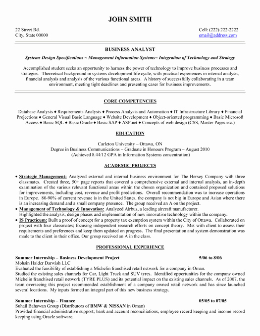 Business Analyst Resume Examples Awesome top It Resume Templates &amp; Samples