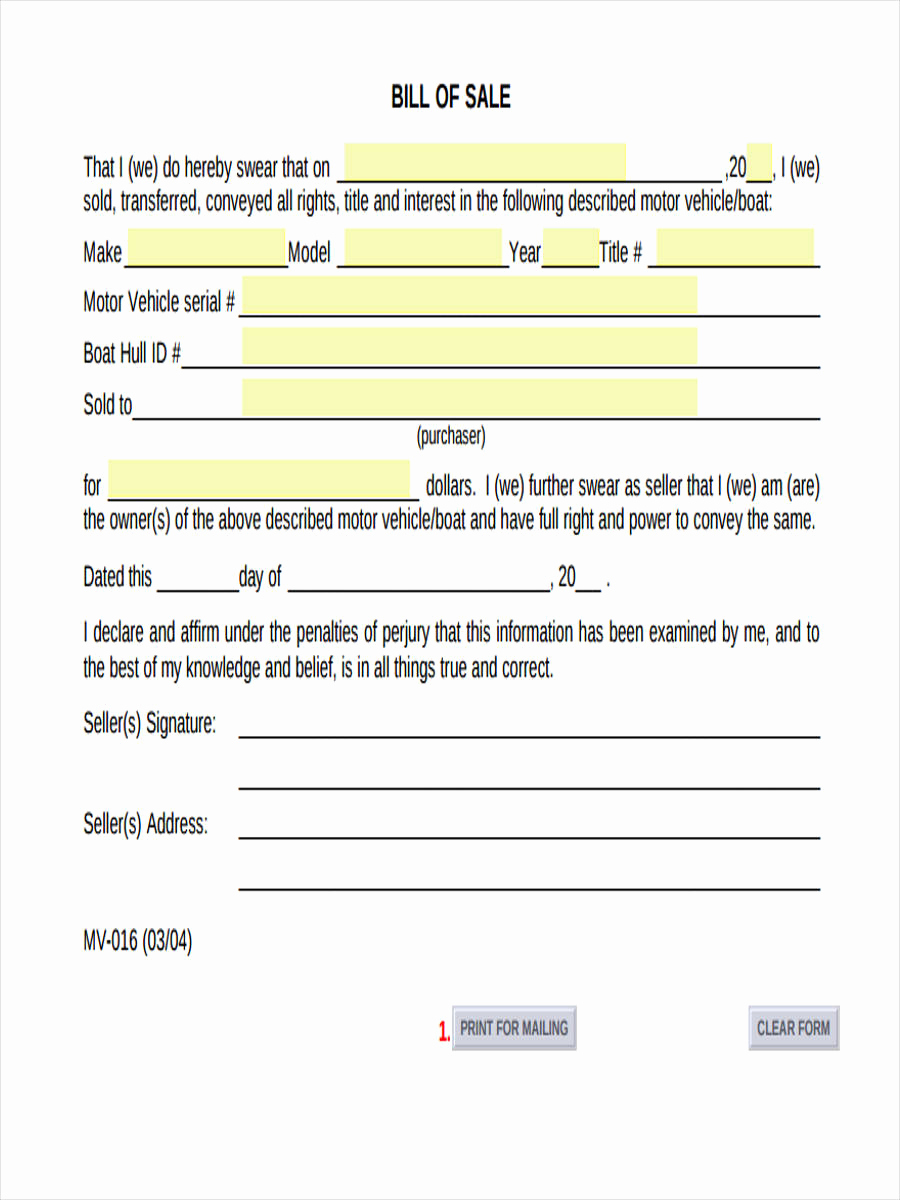 Business Bill Of Sale Inspirational Business Bill Of Sale forms 7 Free Documents In Word Pdf