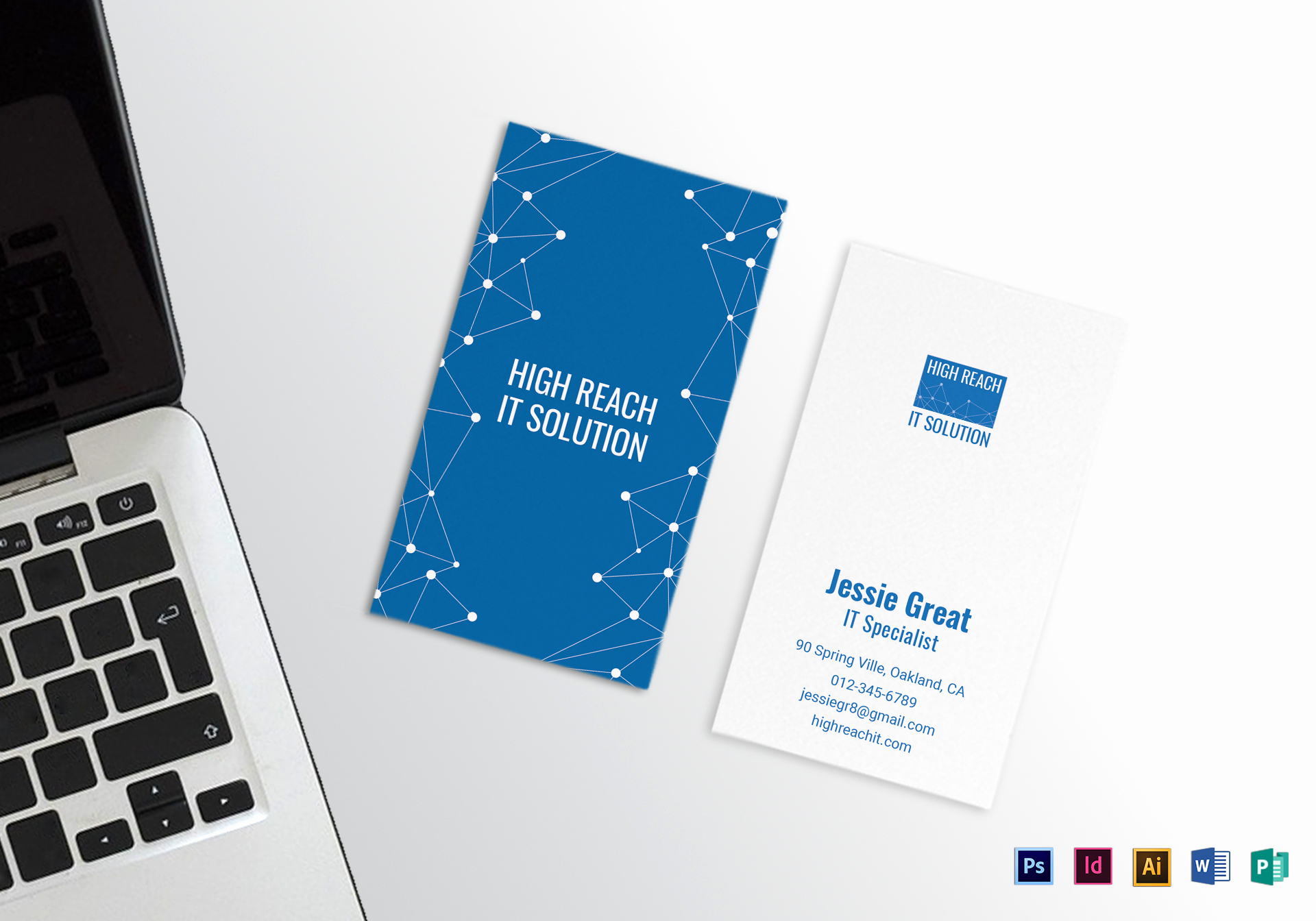 information technology business card