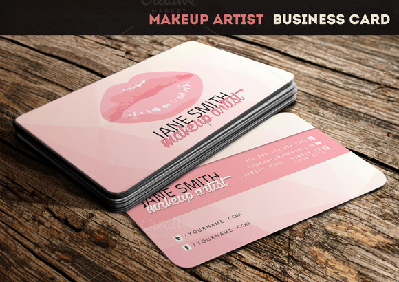 Business Cards for Artists Lovely Makeup Artist Business Card Business Card Templates On