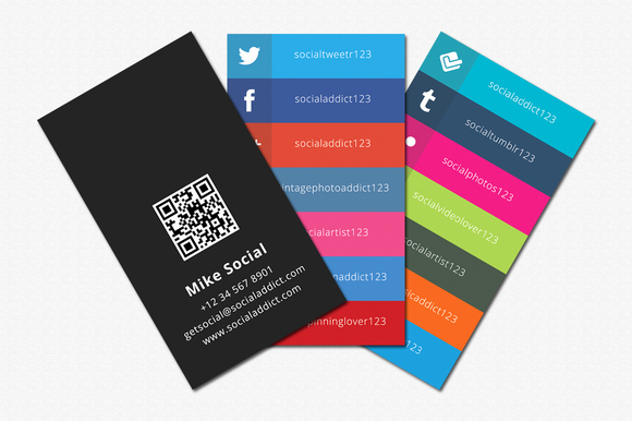 Business Cards with social Media New social Media Business Cards Samples and Design Ideas