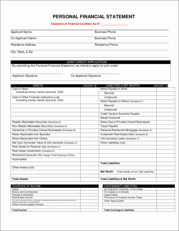 Business Financial Statement Template Best Of 10 Essential Business Financial Statement Samples